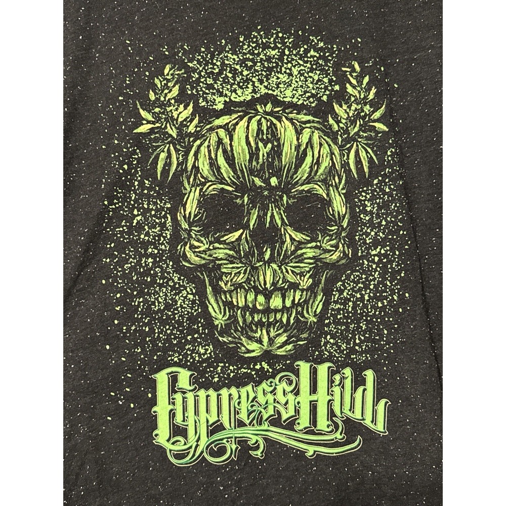 Cypress Hill Back In Black Summer Tour 2022 Rap Tee Skull Weed Tour Shirt L - Picture 2 of 6